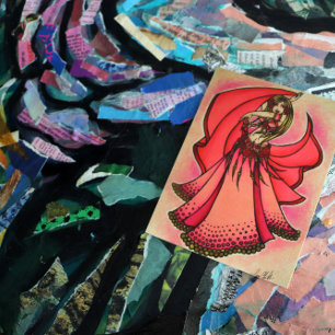 Valentine Belly Dancer Postkarte
