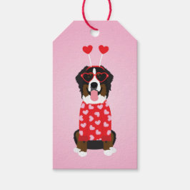 Valentine Bernese Mountain Dog Geschenkanhänger