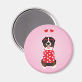 Valentine Bernese Mountain Dog Magnet (Vorderseite/Rückseite)