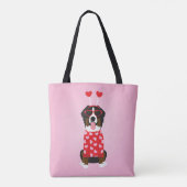 Valentine Bernese Mountain Dog Tasche (Rückseite)