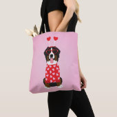 Valentine Bernese Mountain Dog Tasche (Von Nahem)