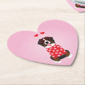 Valentine Bernese Mountain Dog Untersetzer (angewinkelt)