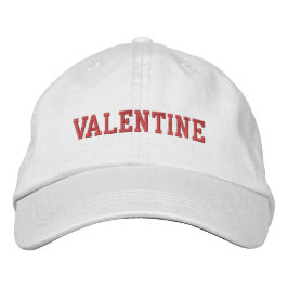 Valentine Bestickte Baseballkappe