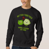 Valentine BETTER TOGETHER Cute Cabbage Couples Sweatshirt (Vorderseite)