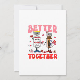 Valentine Better Together Krankenschwester Rosa Sc Feiertagskarte
