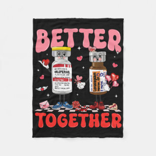 Valentine Better Together Krankenschwester Rosa Sc Fleecedecke