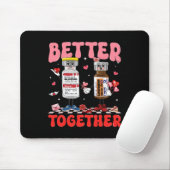 Valentine Better Together Krankenschwester Rosa Sc Mousepad (Mit Mouse)
