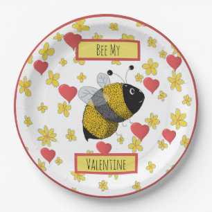 Valentine Biene Pappteller