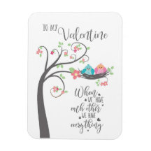 Valentine Bird Nest, wenn wir einander haben