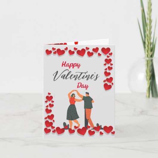 Valentine Birds Karte (Vorderseite)