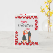 Valentine Birds Karte (Gelbe Blume)