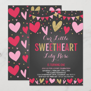 Valentine Birthday Einladung Sweetheart Geburtstag