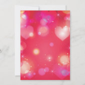 Valentine Birthday Our Little Sweetheart Einladung (Rückseite)