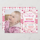 Valentine Birthday Our Little Sweetheart Einladung (Vorne/Hinten)