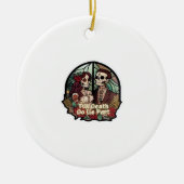 Valentine bis zum Tod tun uns Teil Classic Keramik Ornament (Vorne)