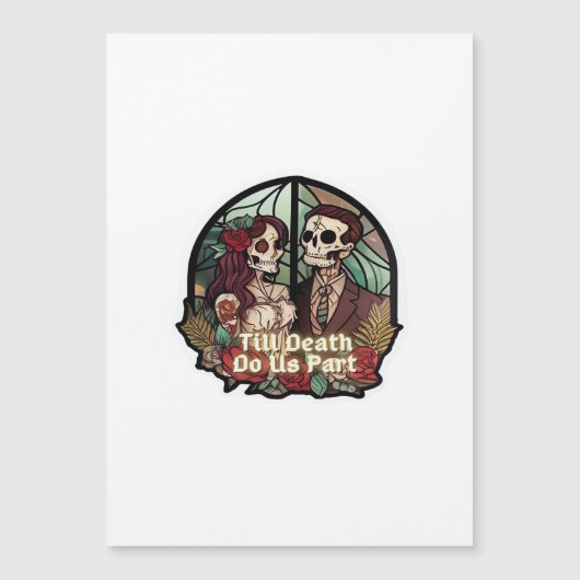 Valentine bis zum Tod tun uns Teil Classic Magnetkarte (Vorderseite)