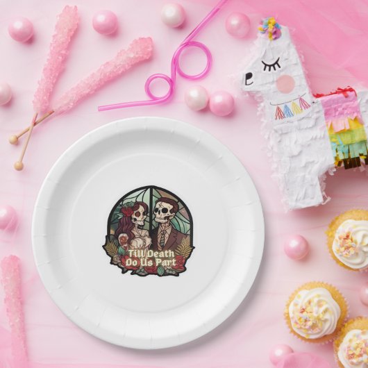 Valentine bis zum Tod tun uns Teil Classic Pappteller (Party)