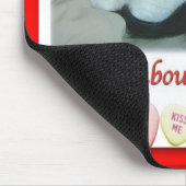 Valentine Black and White Cat Mousepad (Ecke)
