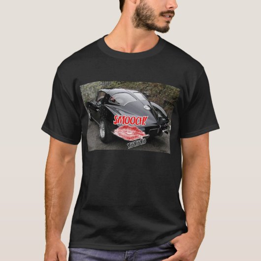 Valentine Black Corvette Classic T-Shirt (Vorderseite)