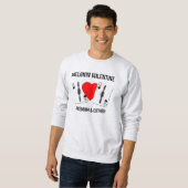 Valentine BLACK QUEEN KING PLAYCARDS Paare Sweatshirt (Vorne ganz)