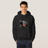 Valentine Black Split Window Corvette Classic Hoodie (Vorne ganz)