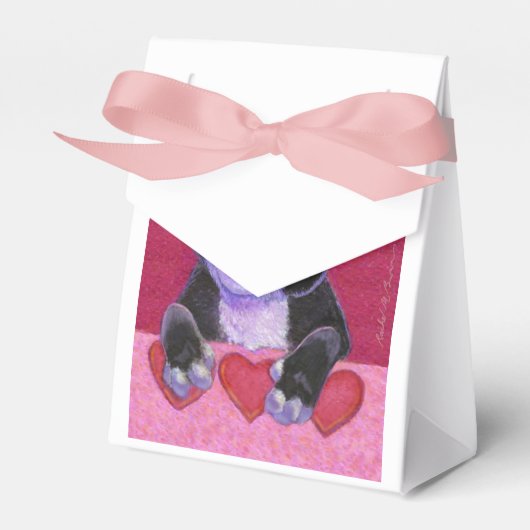 Valentine Black Tuxedo mit Herz Geschenkschachtel (Vorderseite)