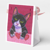 Valentine Black Tuxedo mit Herz Geschenkschachtel (Rückseite)