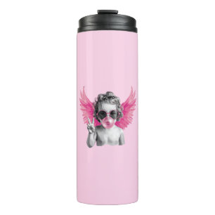 Valentine Blubble Cupid Valentinstag Thermosbecher