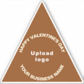 Valentine Blue Triangle Vinyl Sticker (Vorderseite)