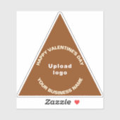 Valentine Blue Triangle Vinyl Sticker (Blatt)