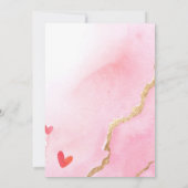 Valentine Blue Truck | Baby-Dusche Einladung (Rückseite)