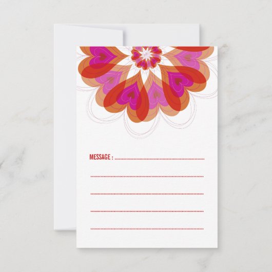 Valentine Blume Liebe Klassenzimmer Valentinstag Einladung (Rückseite)