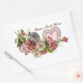 Valentine Blume Rechteckiger Aufkleber (Umschlag)