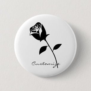 Valentine Blume Thunder_Cove der schwarzen Rose Button