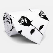 Valentine Blume Thunder_Cove der schwarzen Rose Krawatte (Gerollt)