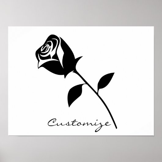 Valentine Blume Thunder_Cove der schwarzen Rose Poster (Vorne)