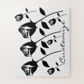 Valentine Blume Thunder_Cove der schwarzen Rose Puzzle (Vertikal)