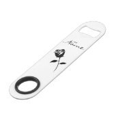 Valentine Blume Thunder_Cove der schwarzen Rose Speed Flaschenöffner (Vorderseite Schrägansicht)