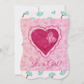 Valentine Blüten Adorable BABY BRAUTPARTY Einladung (Vorderseite)