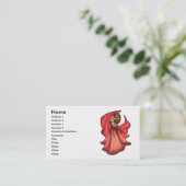 Valentine Bly Dancer Business Cards Visitenkarte (Stehend Vorderseite)