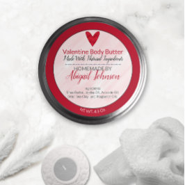 Valentine Body Butter Runder Aufkleber