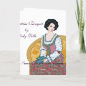 Valentine Bouquet Card Feiertagskarte (Rückseite)