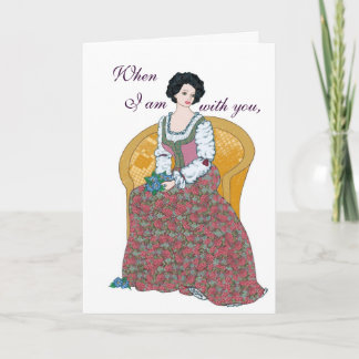 Valentine Bouquet Card Feiertagskarte