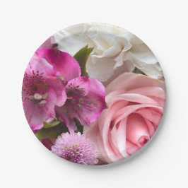 Valentine Bouquet Party Pappteller