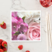 Valentine Bouquet Party Serviette (Beispiel)