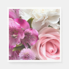 Valentine Bouquet Party Serviette