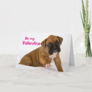 Valentine Boxer Welppy-Card Feiertagskarte