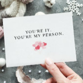 Valentine Boyfriend Card. Für immer meine Karte. Dankeskarte