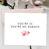 Valentine Boyfriend Card. Für immer meine Karte. Dankeskarte