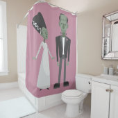 Valentine Braut Frankfurensteinmonster gruselig Lö Duschvorhang (Beispiel)